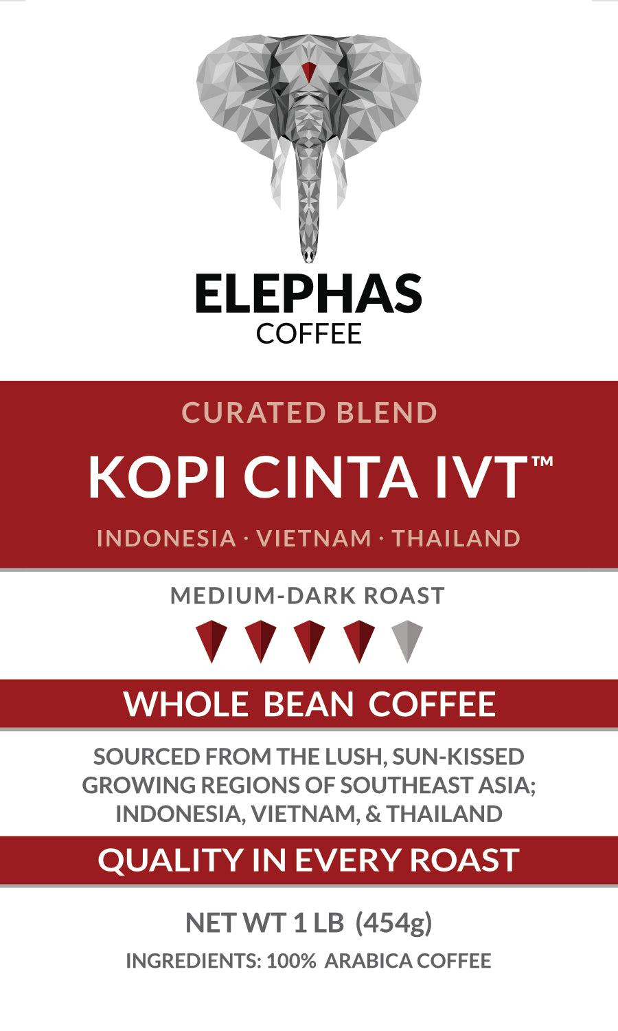 Kopi Cinta IVT - Curated Coffee Blend From Elephas Coffee