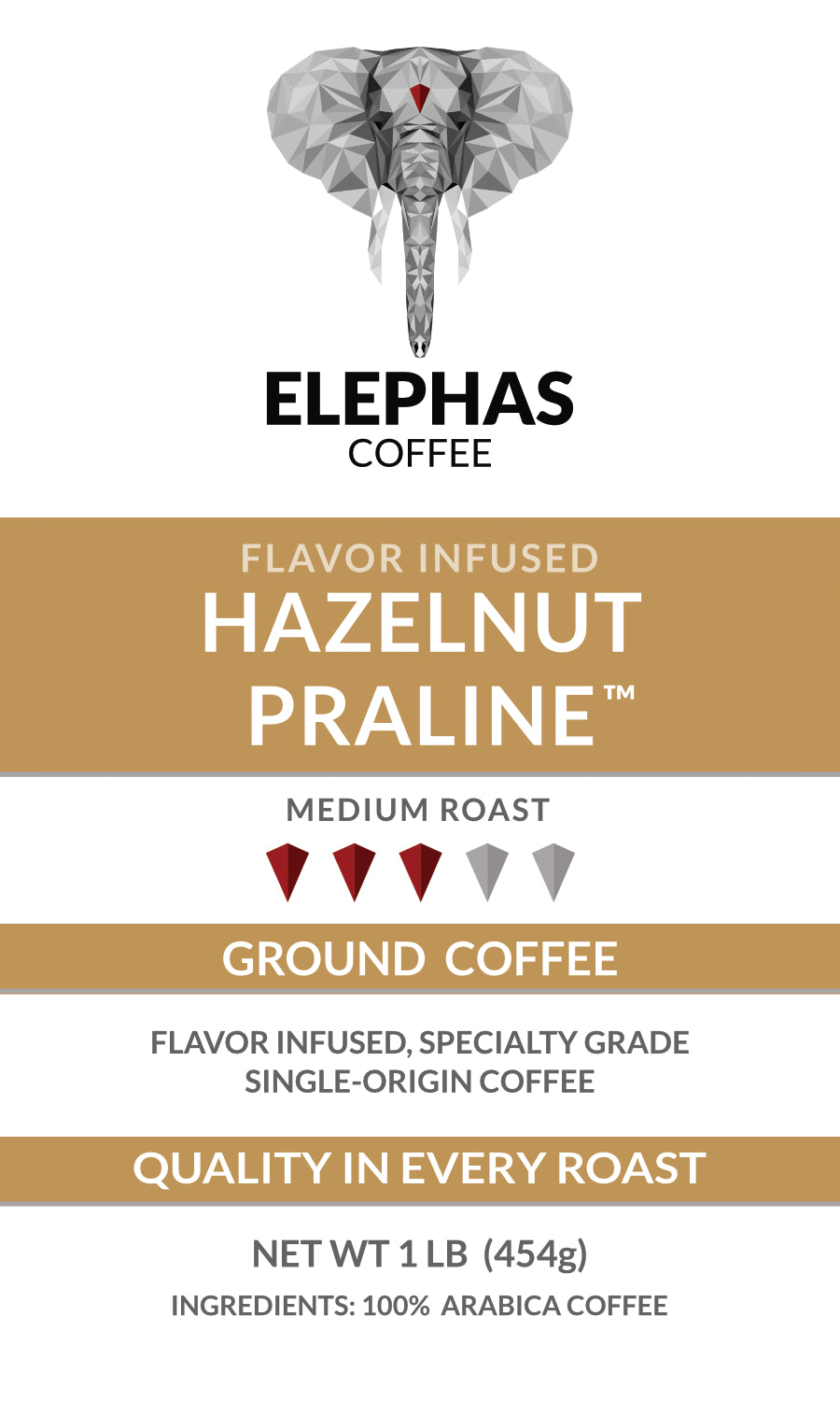 Hazelnut Praline - Flavor infused Specialty Coffee from Elephas Coffee