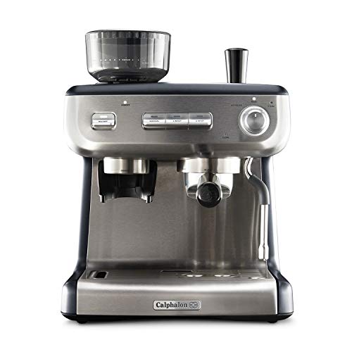 Calphalon BVCLECMP1 Temp iQ Espresso Machine with Steam Wand, Stainless