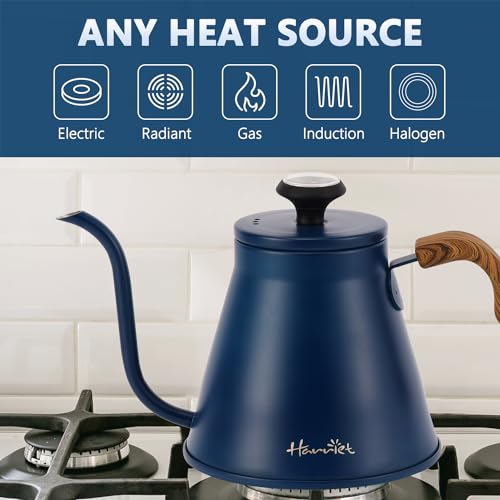 Harriet Gooseneck Kettle Pour Over Kettle with Built-in Thermometer