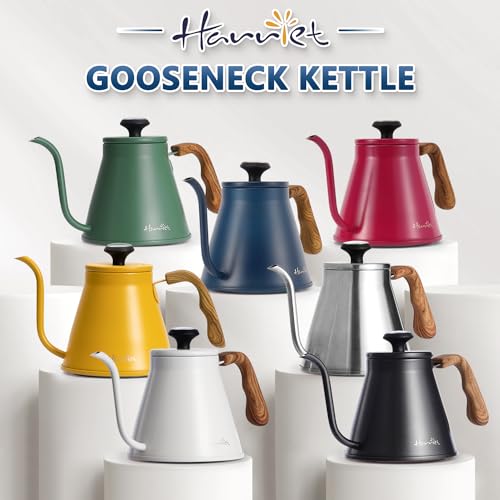 Harriet Gooseneck Kettle Pour Over Kettle with Built-in Thermometer