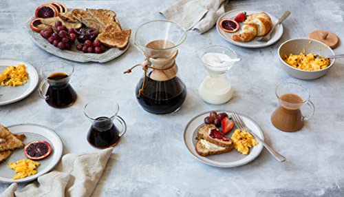 Ensemble de crème et de sucre en verre soufflé à la main CHEMEX