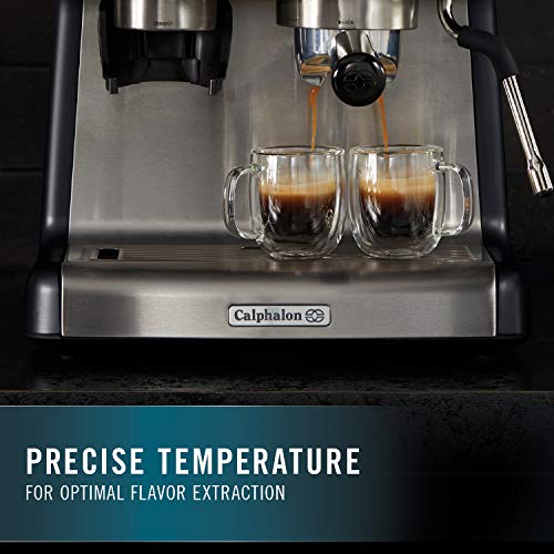 Calphalon BVCLECMP1 Temp iQ Espresso Machine with Steam Wand, Stainless