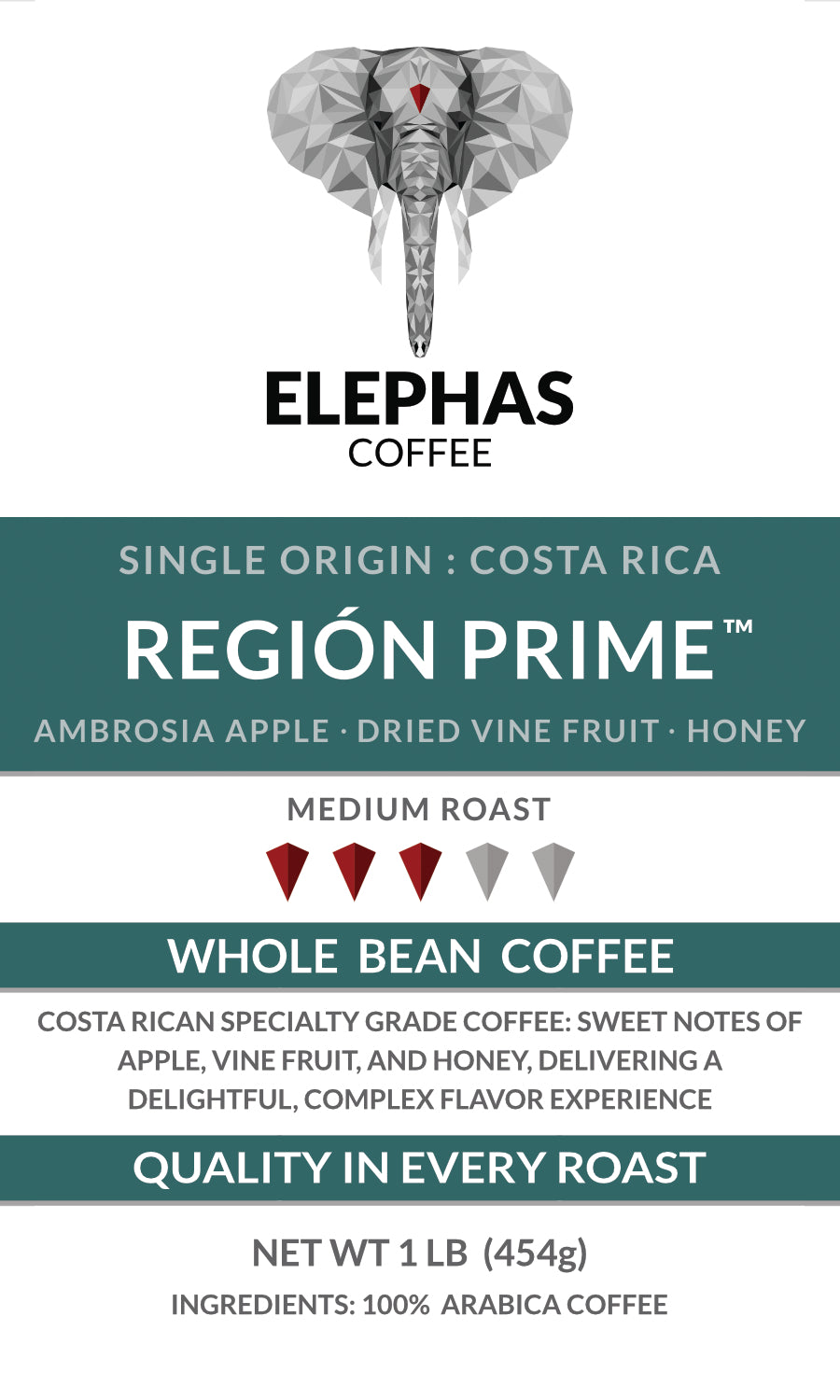 REGION PRIME Costa Rica Single Origin Coffee