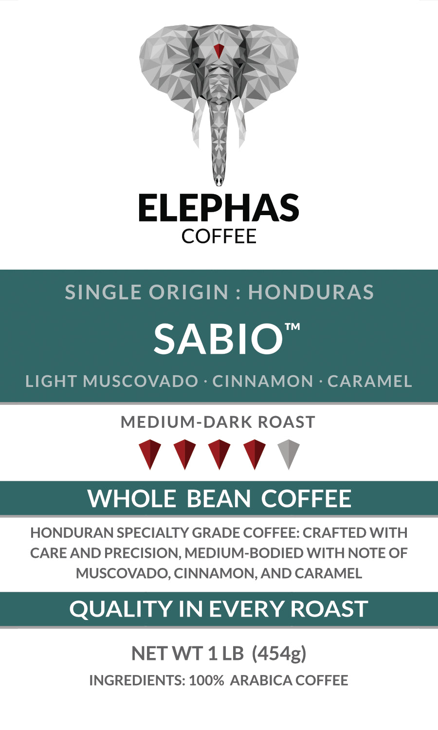 SABIO Honduras Single Origin Coffee - Elephas Coffee