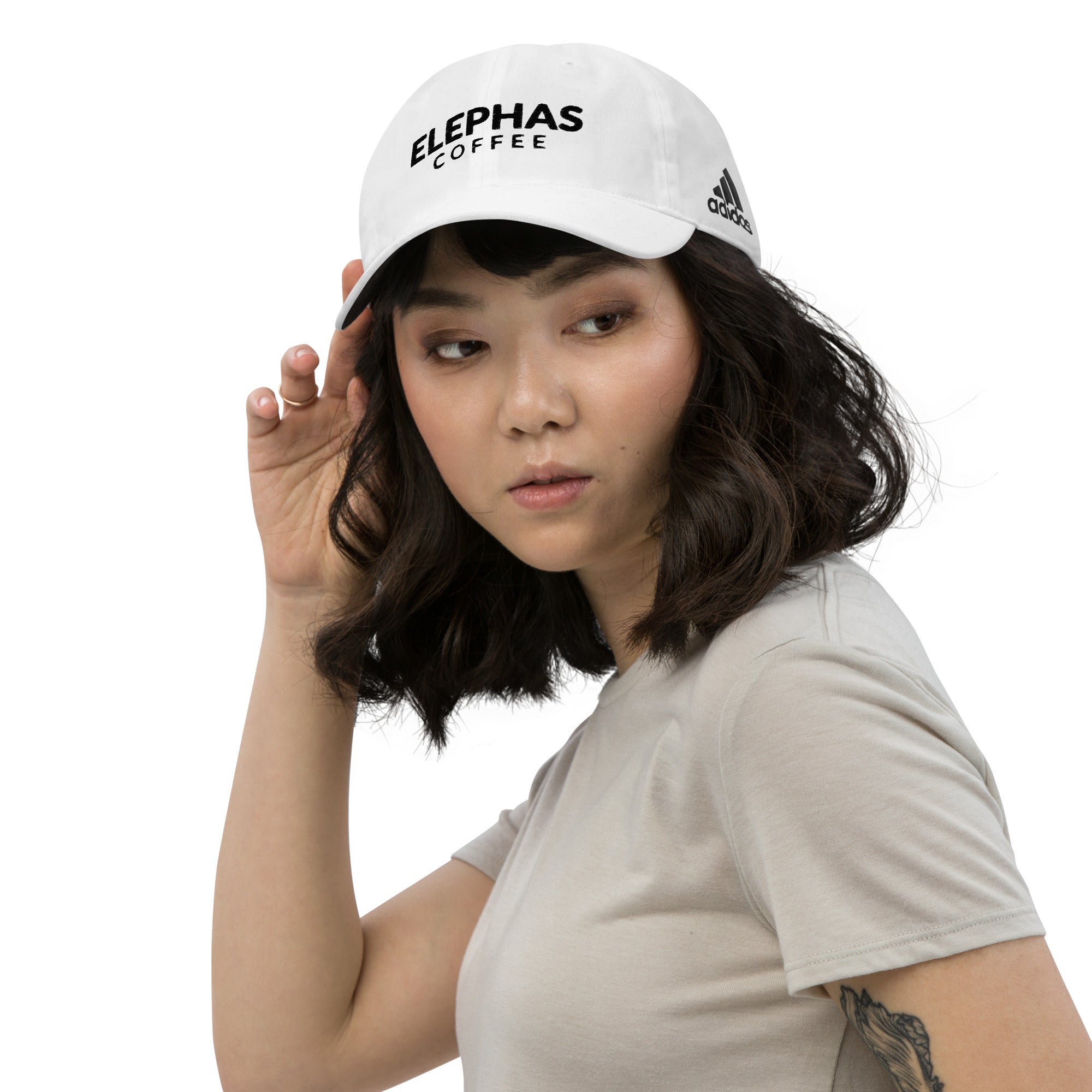 Elephas Coffee - All Caps - Adidas Performance Golf Cap - White