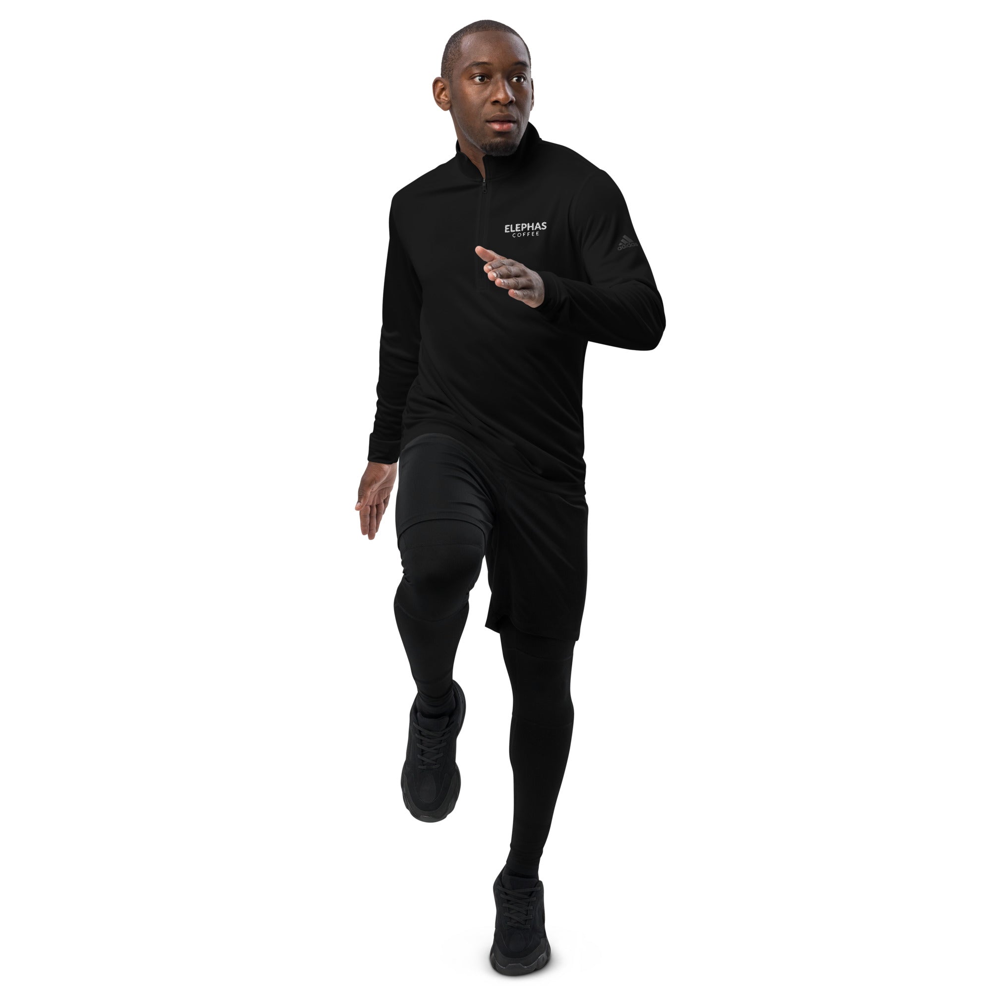 Elephas Coffee Elephas Coffee Adidas Quarter Zip Pullover - Lightweight= Black ...