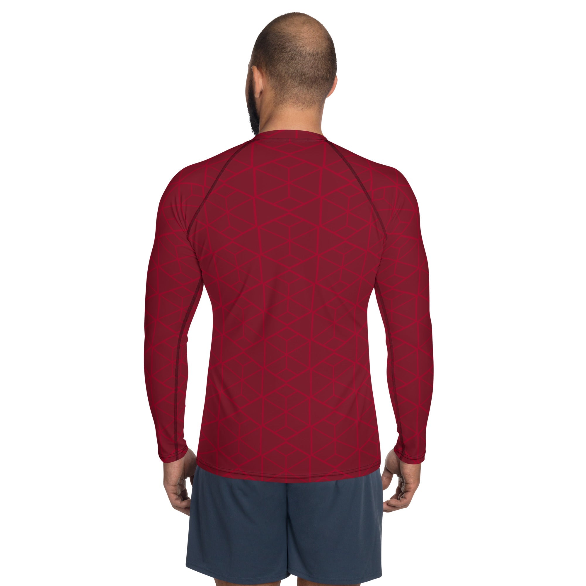 Rashguard All Caps Elephas Coffee - Géométrique pour homme