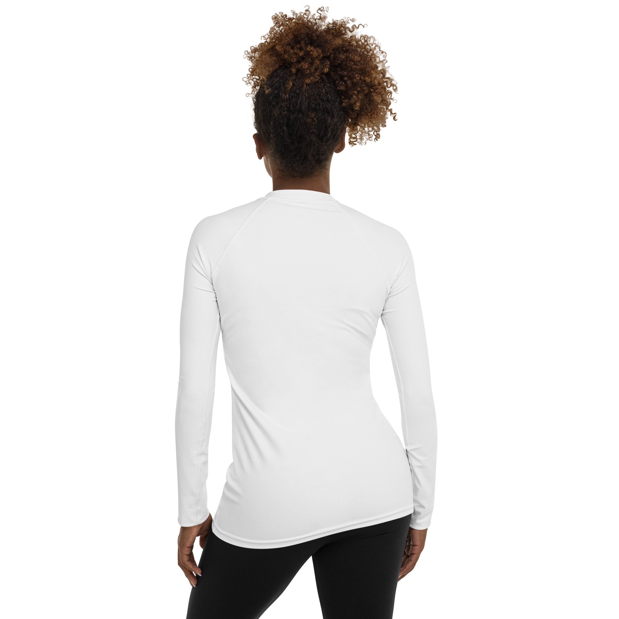 Elephas Coffee All Caps Rash Guard - Women's White