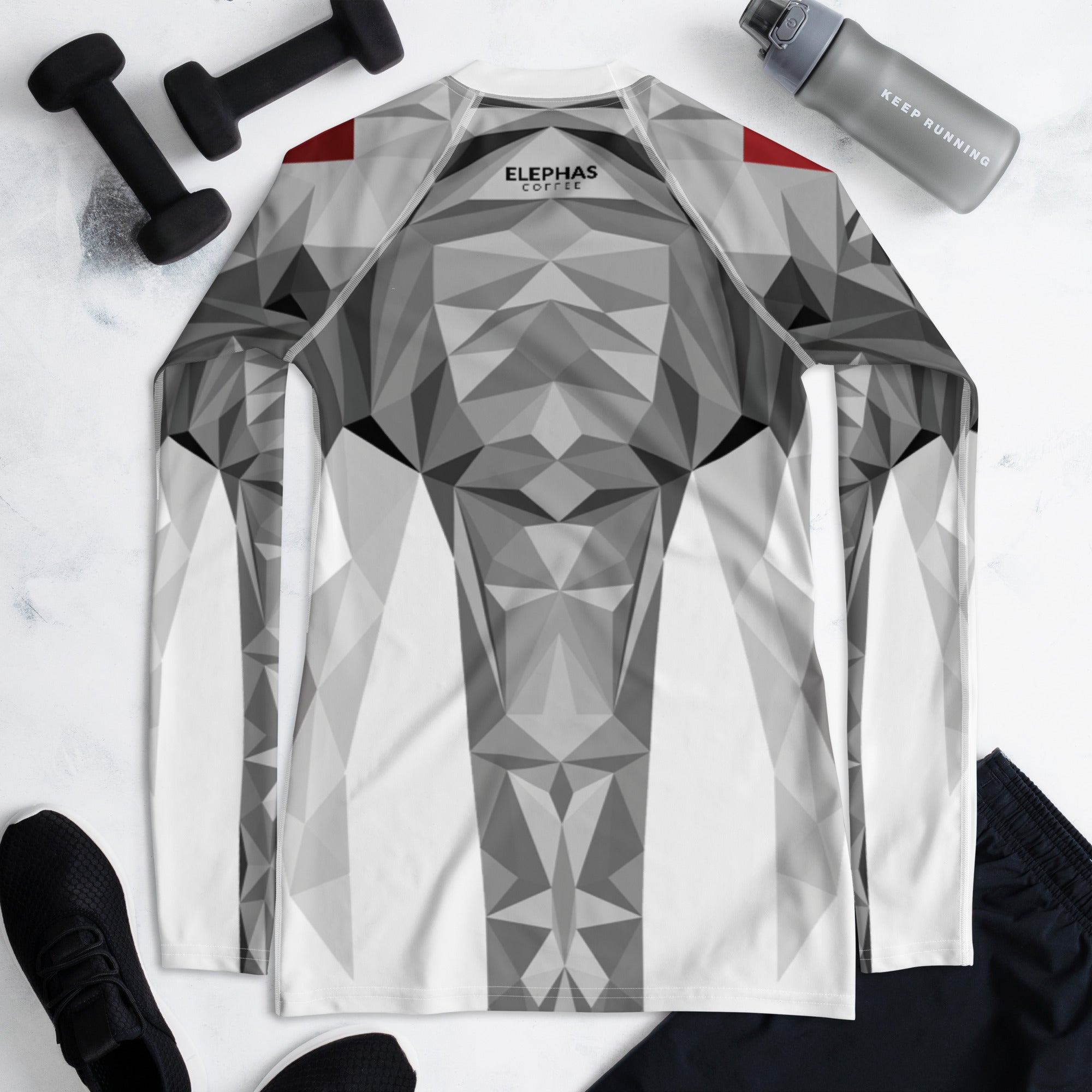 Le Rashguard à imprimé intégral Elephas pour femme