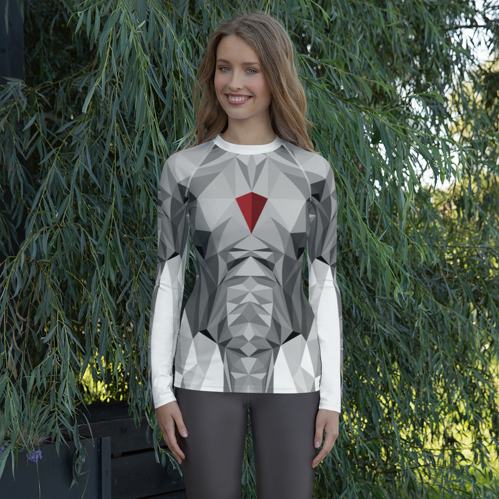 Le Rashguard à imprimé intégral Elephas pour femme