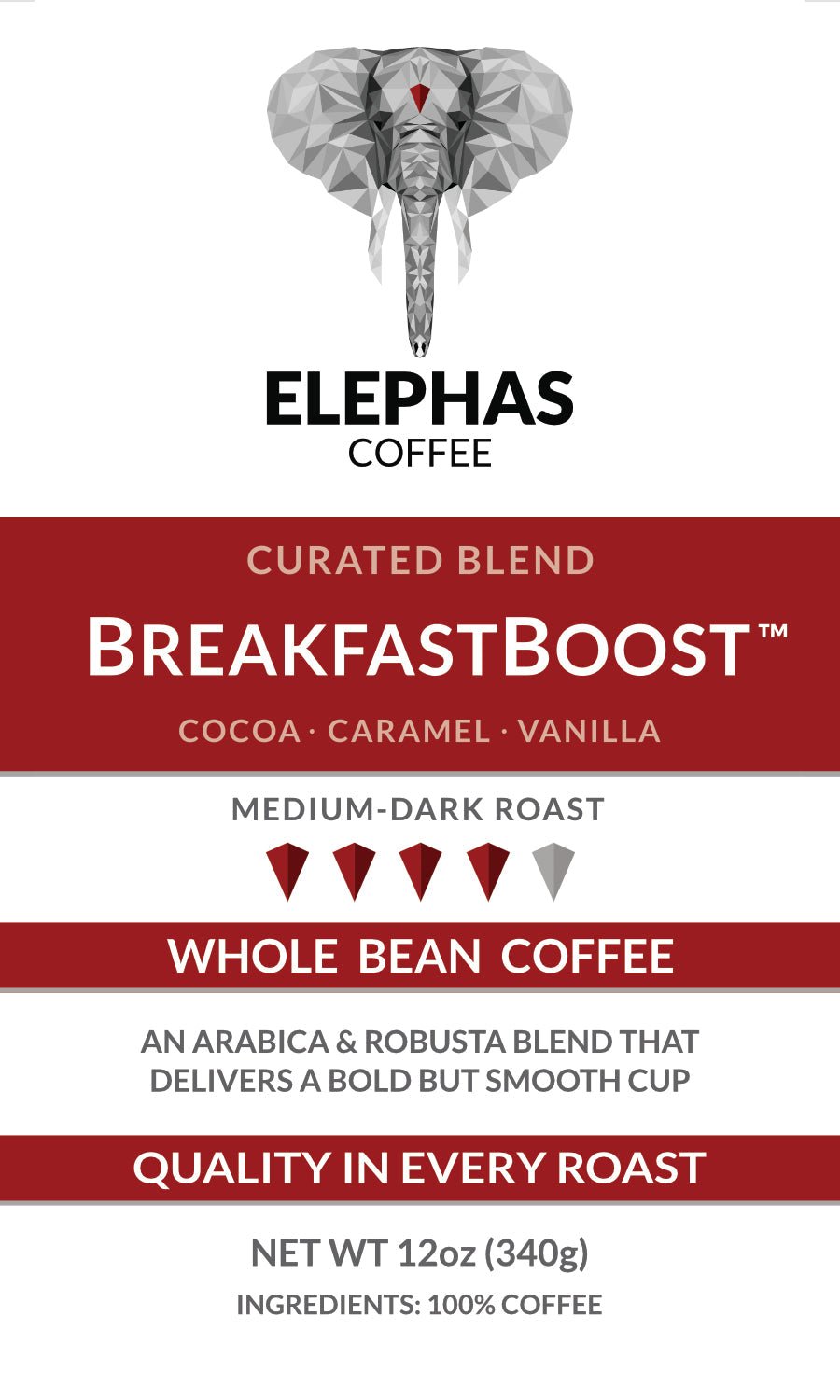 BreakfastBoost – Mélange de café sélectionné par Elephas Coffee