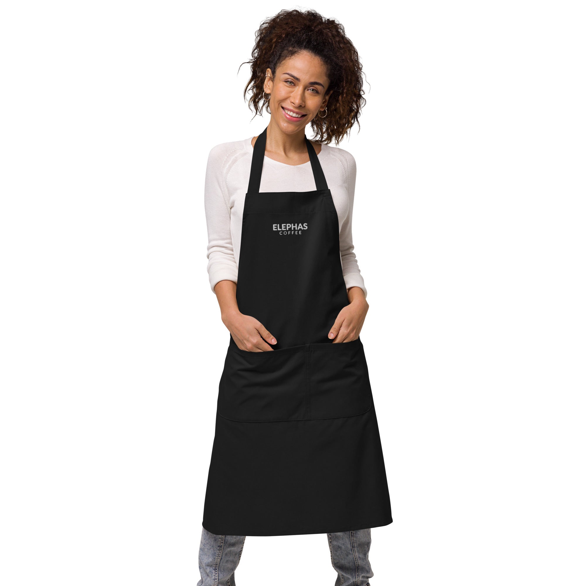 Elephas Coffee - All Caps - Organic Cotton Apron