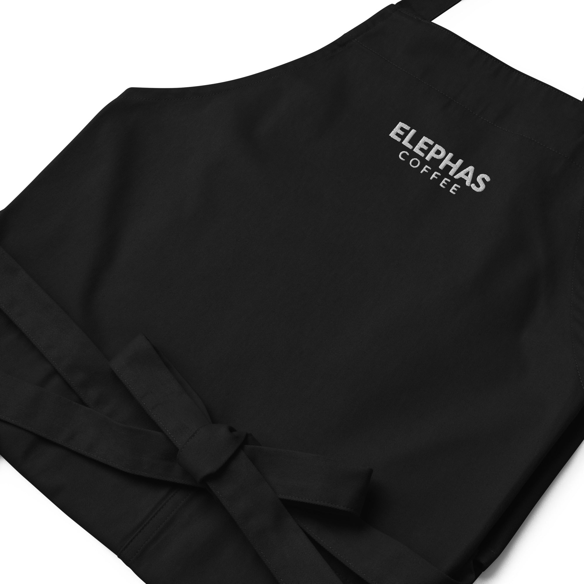 Elephas Coffee - All Caps - Organic Cotton Apron - Black