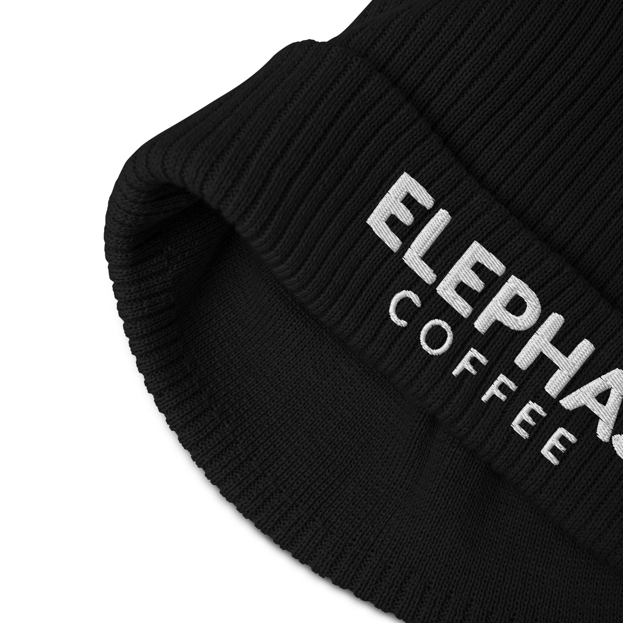 Bonnet bio Elephas Coffee All Caps - Noir