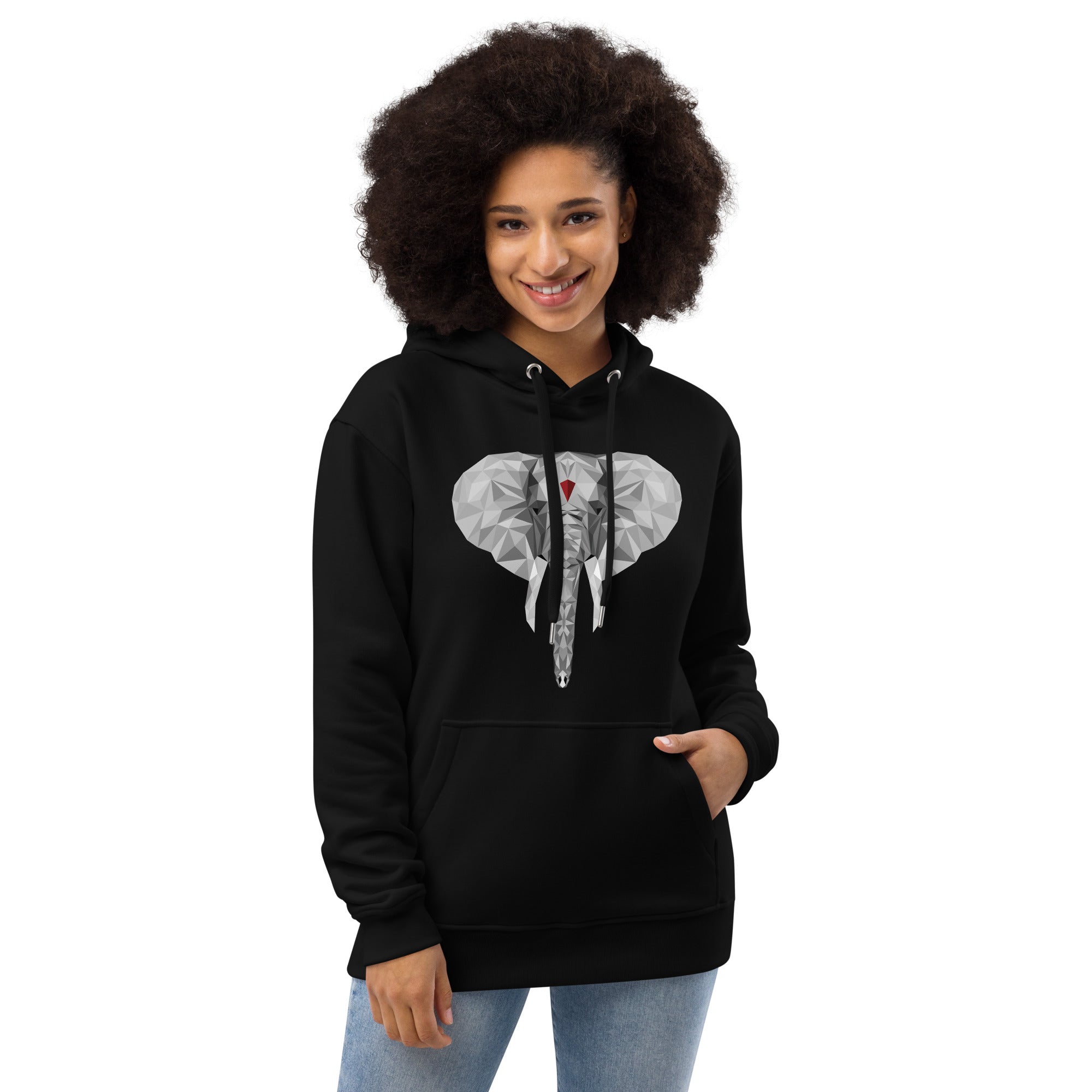 The Elephas Premium Unisex Eco-Hoodie - Black