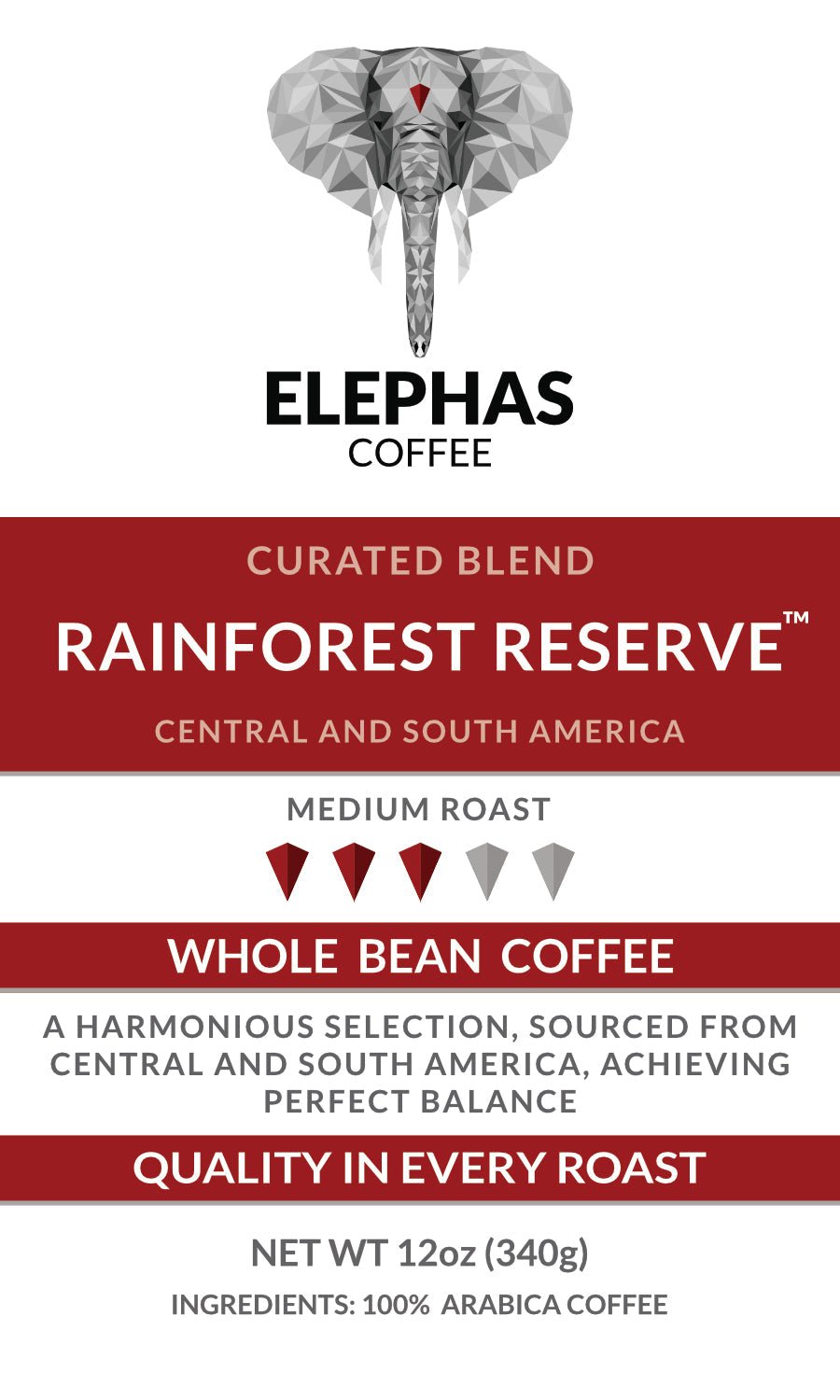 Réserve de forêt tropicale - Mélange de café sélectionné par Elephas Coffee