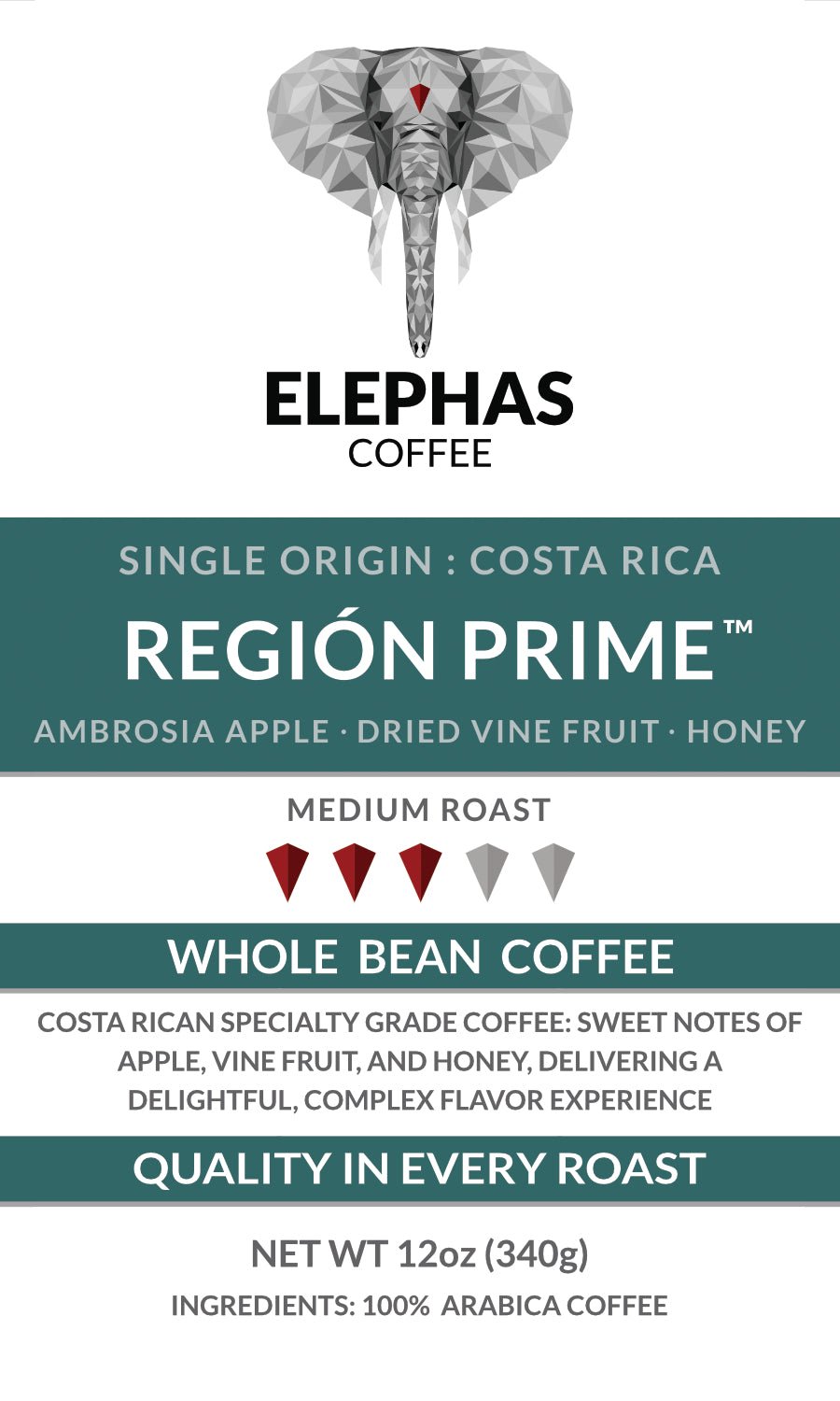 REGION PRIME Costa Rica Single Origin Coffee