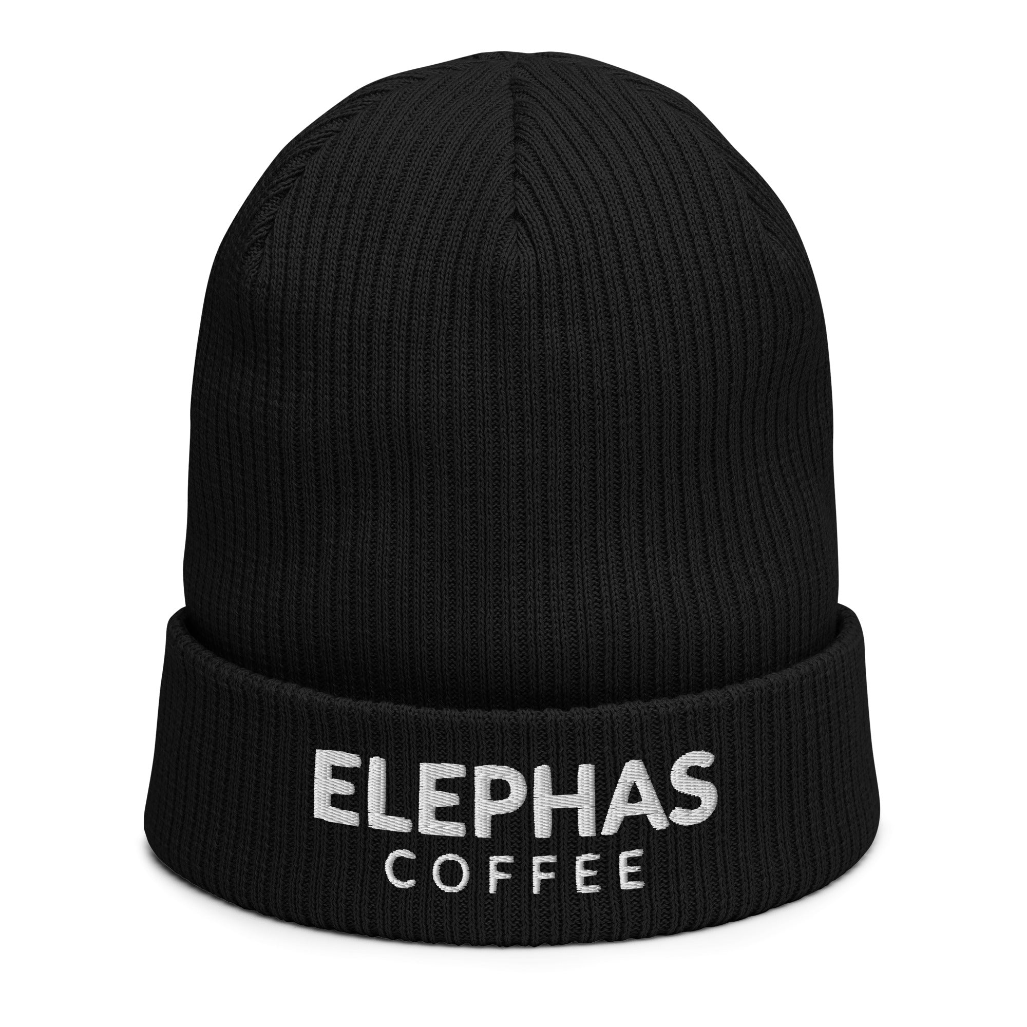 Elephas Coffee All Caps Organic Beanie - Black