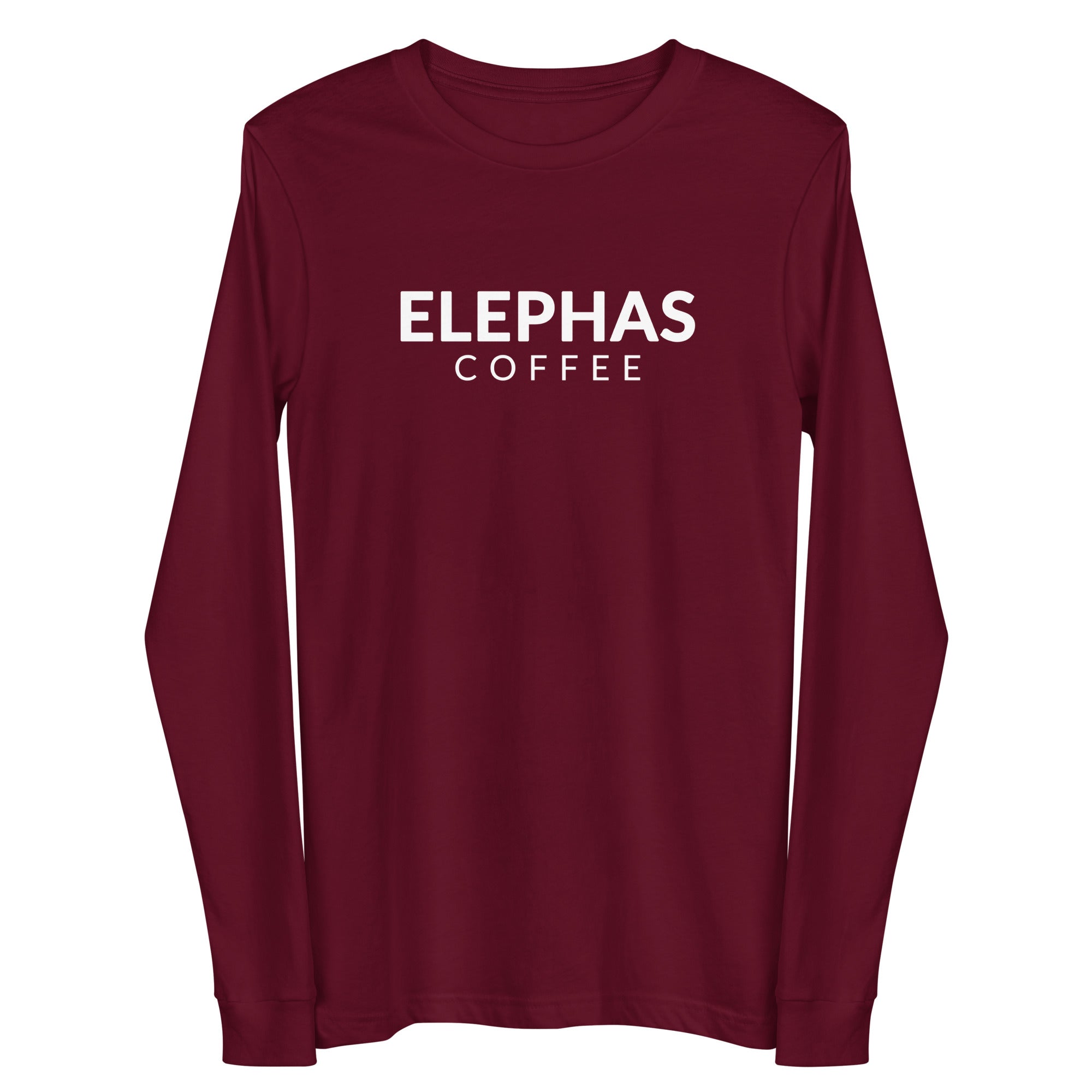 Elephas Coffee - All Caps - Unisex Long Sleeve Tee